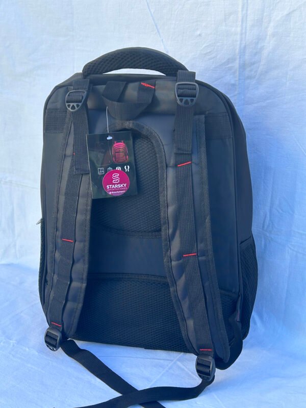 Mochila con Reparticiones Internas y Externas - Negro - Image 2