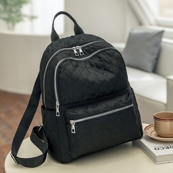 Nueva Mochila Bordado Rombo doble costura - M8012