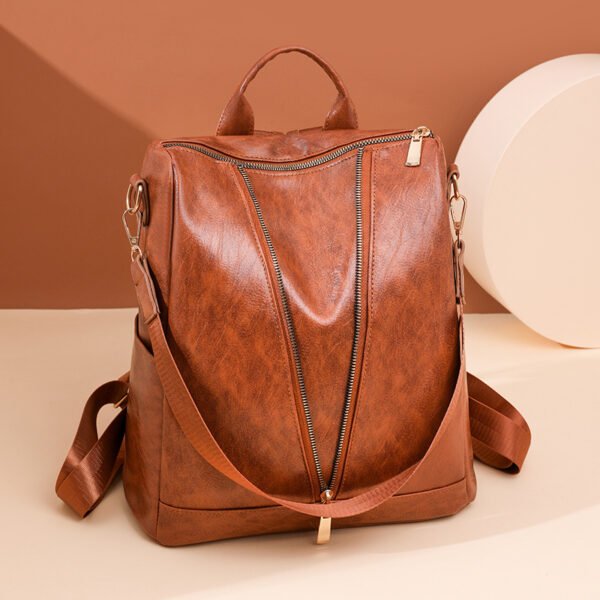 Nueva Mochila Dama Pu Leather Clásica Vintage - K1147 - Image 5