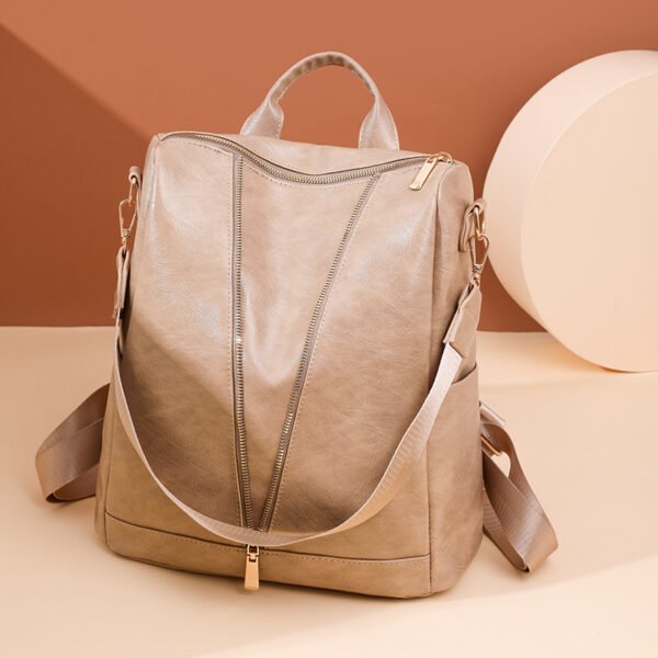 Nueva Mochila Dama Pu Leather Clásica Vintage - K1147 - Image 6