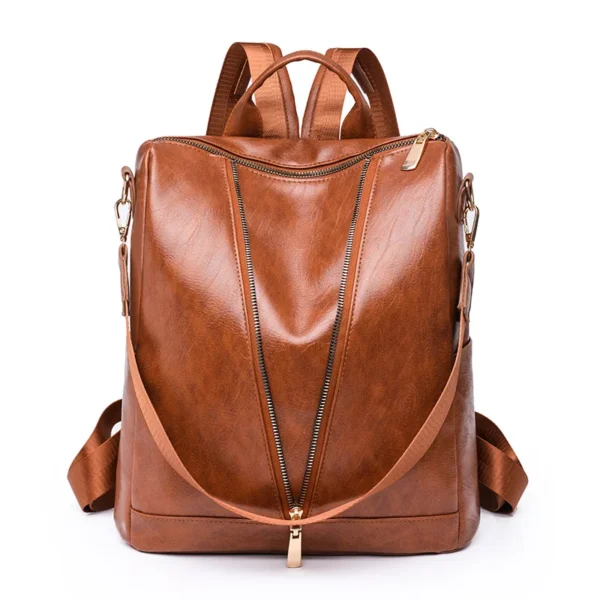 Nueva Mochila Dama Pu Leather Clásica Vintage - K1147 - Image 4