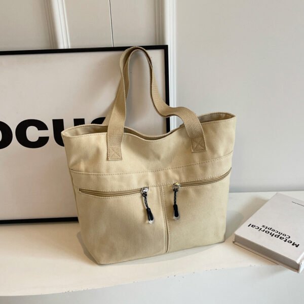 Bolso De Lona Con Cierres Versátil - Y9081 - Image 2
